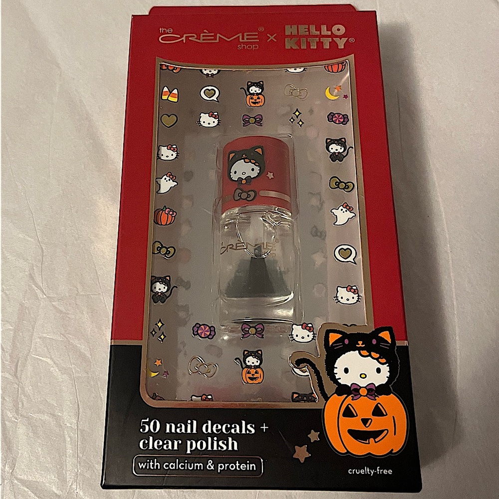 Crème x Hello Kitty Halloween nail decal set